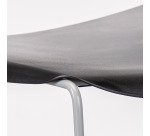 Chaise SUZY - dossier et assise polypropylène - piètement traineau métal époxy