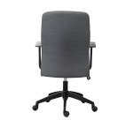 Chaise de bureau AUSTIN - tissu - avec accoudoirs - Mécanisme Basculant centré - Pieds noir