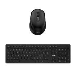 Ensemble clavier souris sans fil Port Designs Wireless Desktop Pack