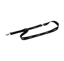 Durable Cordoncino in tessuto VISITOR con moschettone - Confezione da 10