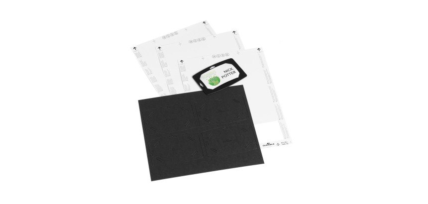 Durable Portanome 54x90 mm in carta riciclata - Confezione da 20