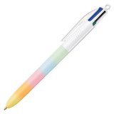 Stylo bille Bic 4 couleurs Rainbow rétractable pointe 1 mm - écriture moyenne