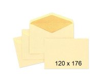 Sobres de correo en Caña 120 x176 mm 63 g - Caja de 500