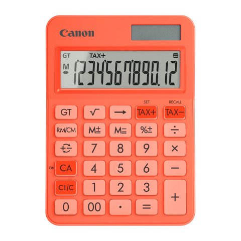 Calculadora de escritorio a color Canon LS-125KB salmón
