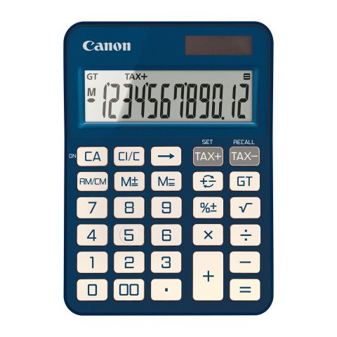 Calculadora de escritorio a color Canon KS-125KB azul