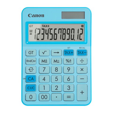 Calculadora de escritorio a color Canon LS-125KB azul