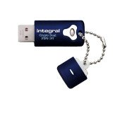 Integral clé USB Crypto Dual FIPS 197 8 Go Usb 3.2 (USB-A) Bleu marine