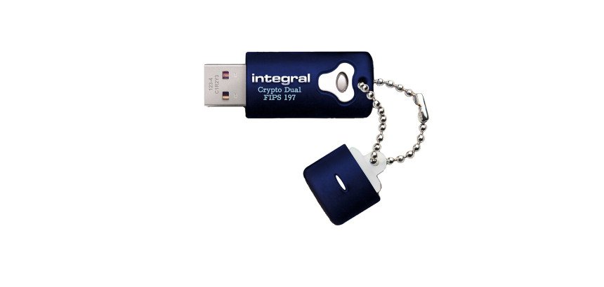 Clé USB 3.0 cryptée Integral Crypto Dual FIPS 197 8 Go