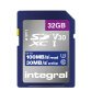 Carte mémoire SDHC Intégral INSDH32G-100V30 32 Go - classe 10