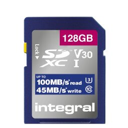 SDXC 4K Intégral INSDX128G-100V30 128GB - class 10