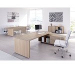 Scrivania manageriale Florida p 90 x h 74 cm con mobile di servizio portante reversibile