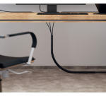 Organizador de cables Zipi negro largo 150 cm con cremallera