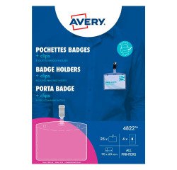 Avery Porta Badge Combi con Clip - Conf 25