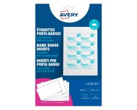 Avery Inserti in carta per porta badge Combi - Conf 160