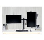 KENSINGTON Braccio porta monitor doppio ergonomico ed estensibile SmartFit®, fino a 32”, nero
