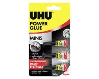Liquid Power glue Uhu - Set of 3 tubes of 1 g