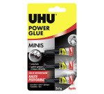 Colle liquide Power glue Uhu - Lot de 3 tubes de 1 g