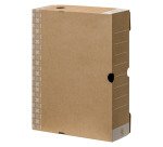 Caja de archivo definitivo Bruneau Cartón A4 Lomo de 10 cm - Marrón