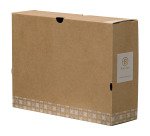 Caja de archivo definitivo Bruneau Cartón A4 Lomo de 10 cm - Marrón