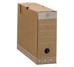 Caja de archivo definitivo Bruneau Cartón A4 Lomo de 10 cm - Marrón