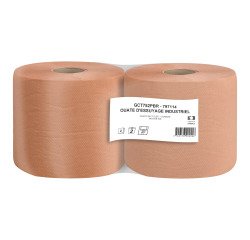 Poetsrol zeemleer - 800 vellen - Set van 2