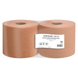 Rolle Industrie-Abwischgewebe Chamois - 1000 Formate - Packung mit 2