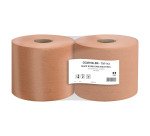 Bobine d'essuyage industriel chamois - 1000 formats - Lot de 2