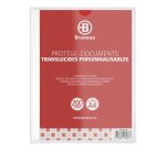Transparante, personaliseerbare documentbeschermers Bruneau polypropyleen A4 100 hoesjes - 200 zichten