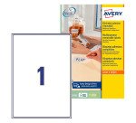 Etiquette Avery amovible L4735REV-25 210x297mm A4 25 pièces