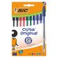 Stylo bille Bic Cristal Original écriture moyenne - Pochette de 10 couleurs classiques