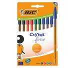 Bolígrafo Bic Cristal escritura fina Bolsa de 10 colores clásicos