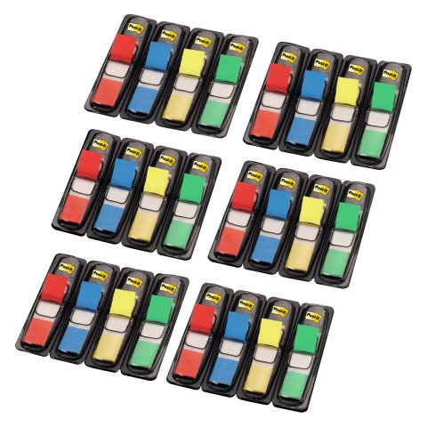 Pack marcapáginas con 16 dispensadores estrechos de Post-it + 8 de regalo