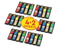 Pack of 16 narrow Post-it dispensers + 8 free bookmarks