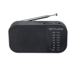 Radio portative FM noire Muse M-025 R