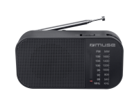 Radio portative FM noire Muse M-025 R