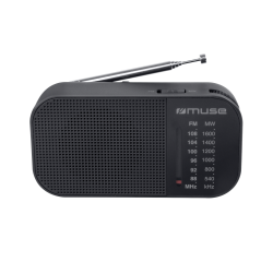 Radio portative FM noire Muse M-025 R