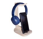 Support de casque en bois