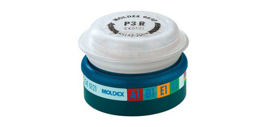 Filtro per gas, vapore e polvere Moldex Easylock® 943012 ABEK1 P3 R, 2 unità