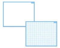 Dry erase plastic slate 21 x 26.5 cm