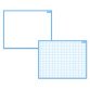 Ardoise plastique effaçable à sec 21 x 26,5 cm