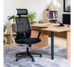 Mesa compacta Altys ala derecha 160 cm patas rectas