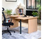 Mesa compacta Altys ala derecha 160 cm patas rectas