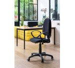 Chaise de bureau avec accoudoirs fixes non feu Prestige Jupiter