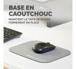 Tapis souris antibactérien Fellowes Microban argent