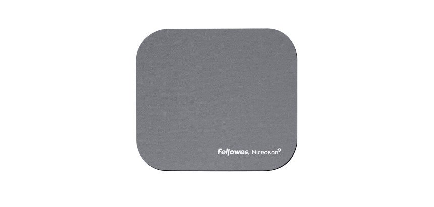 Tapis souris antibactérien Fellowes Microban argent