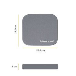 Antibacterial silver Fellowes Microban mouse pad