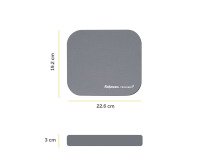 Tapis souris antibactérien Fellowes Microban argent