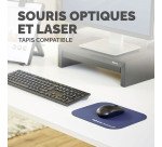 Tapis souris antibactérien Fellowes Microban bleu