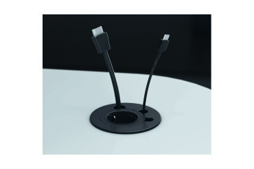 Prise electrique encastrable Versadot Cable diamètre 80 mm + 3 trous passe-câbles