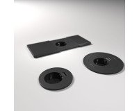 Toma eléctrica encastrable adaptable - diámetro 60/80 mm + puerto USB